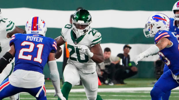 Breece Hall Jordan Poyer Jets